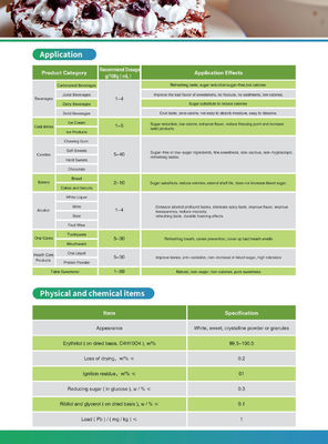 Deosen Factory Supply Natural Food Grade Erythritol Powder Food Additives Sweeteners XDSPSUR